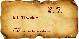 Mai Tivadar névjegykártya